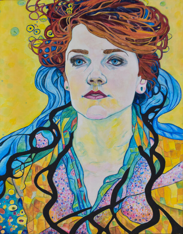 Ophelia 18"x24" 2023 $1,300