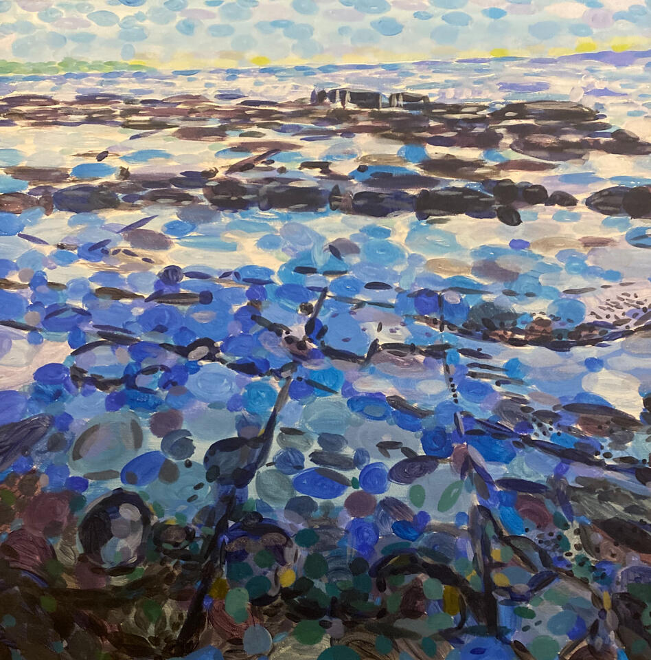 Salt and the Sea 20"x20" 2020 SOLD