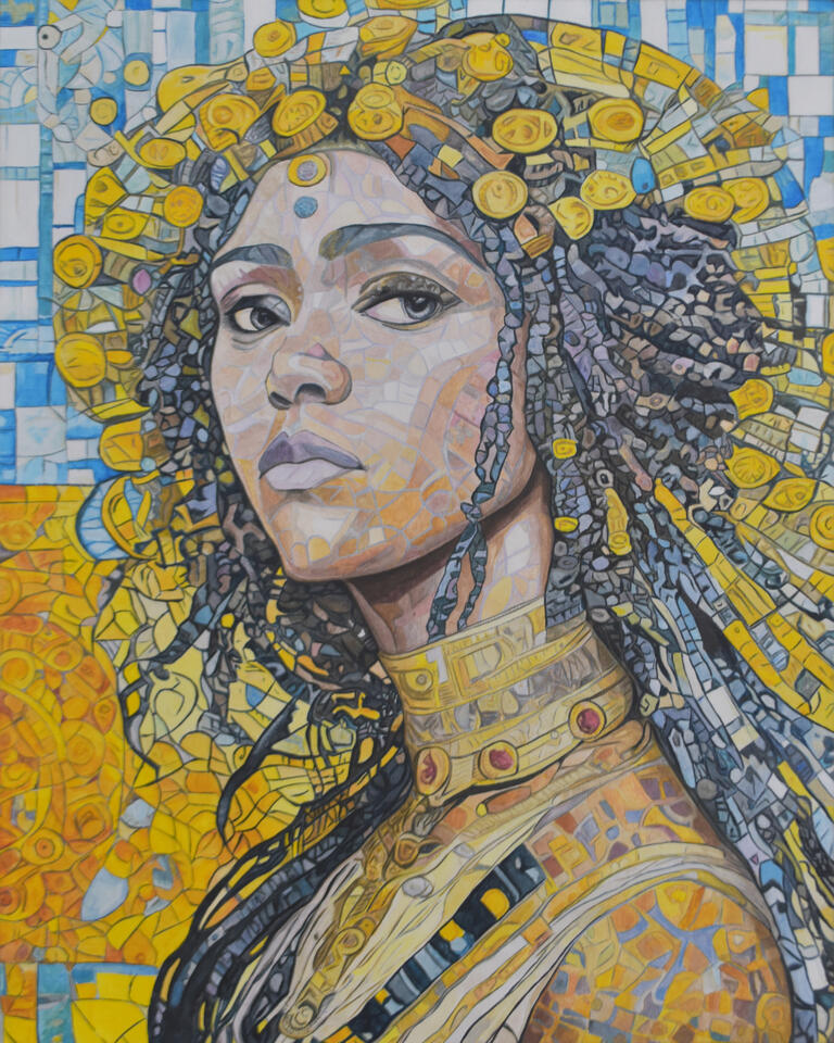 Cleopatra 24"x30" 2024 $2,200